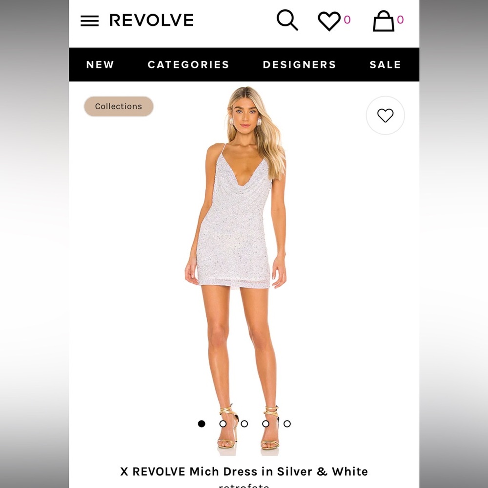 Retrofete Mich Mini Sequin Dress, size M altered to fit a size S